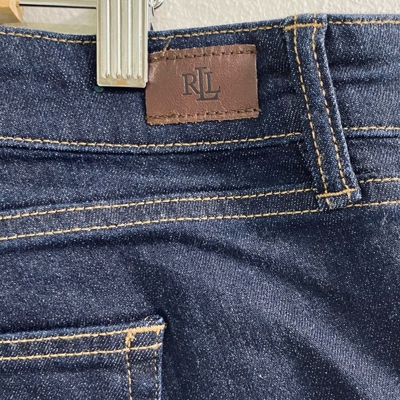 Lauren Ralph Lauren Premier Straight Indigo Denim Jeans Size 16W - Picture 10 of 10